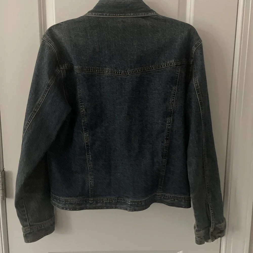 Willi Smith Wear Women's SZ Medium Demin Jacket Stretch Vintage 80's 90's‎ - Picture 5 of 11